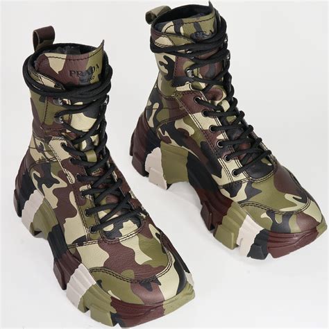 prada rose perfume boots|prada boots camouflage.